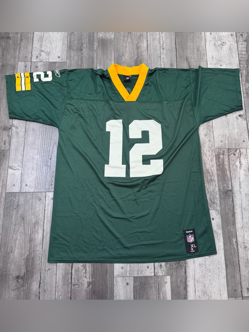 Reebok Green Bay Packers Aaron Rodgers Jersey Mens XL Green